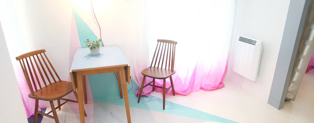 Appartement Paris 11ème, Sandra Dages Sandra Dages ห้องนั่งเล่น