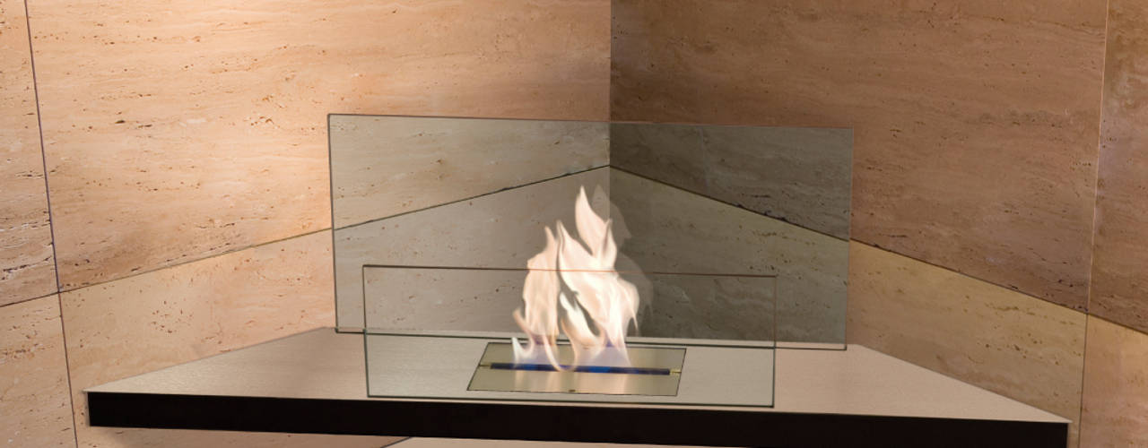 Bio-Ethanol Kamin – Home Flame Collection, Radius Design Radius Design Soggiorno moderno