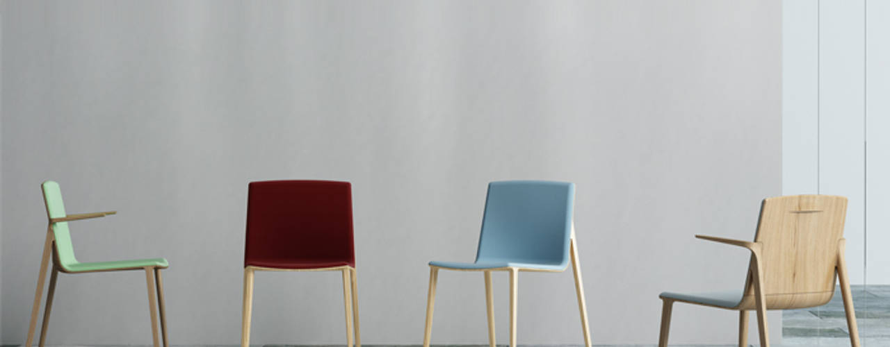 Peg Chair: La alta tecnología aplicada a la fabricación de sillas., Alegre Design Alegre Design Phòng ăn phong cách Bắc Âu