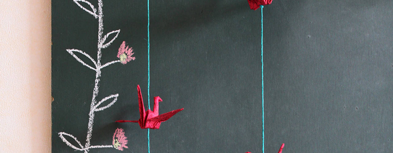 Guirlande de grues en origami, Bidouillé par lili Bidouillé par lili Casas eclécticas