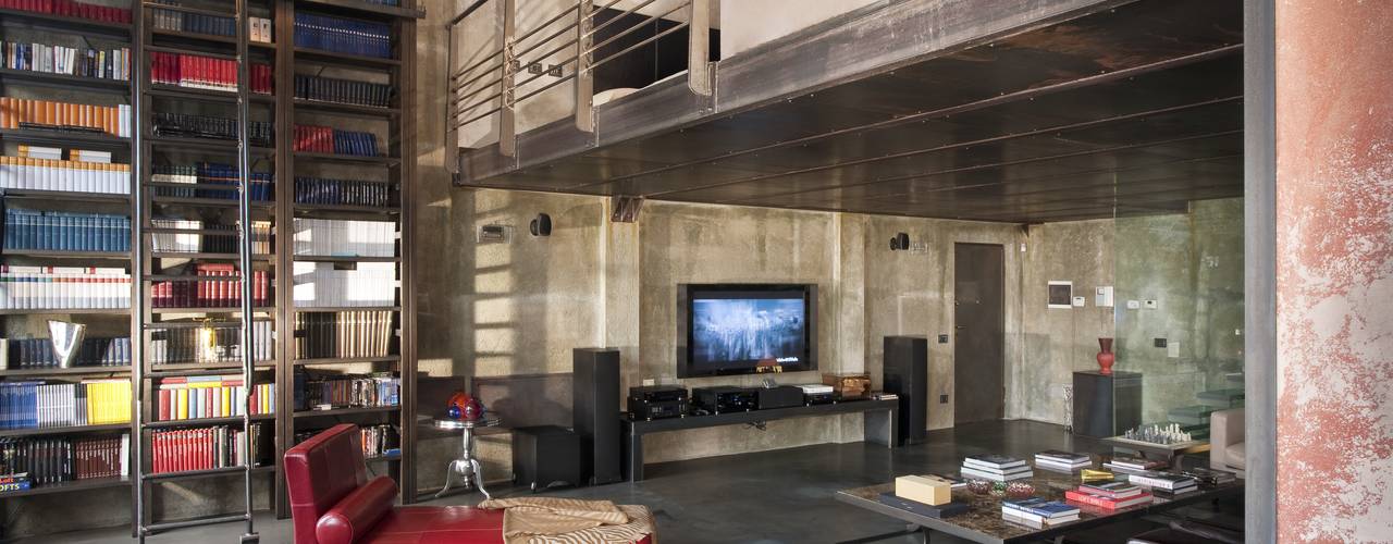 Italian Loft, vemworks vemworks Industrial style living room