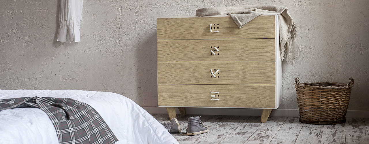 Nodo, cabinet furniture for Formabilio, Andrea Brugnera Design Andrea Brugnera Design Scandinavian style bedroom