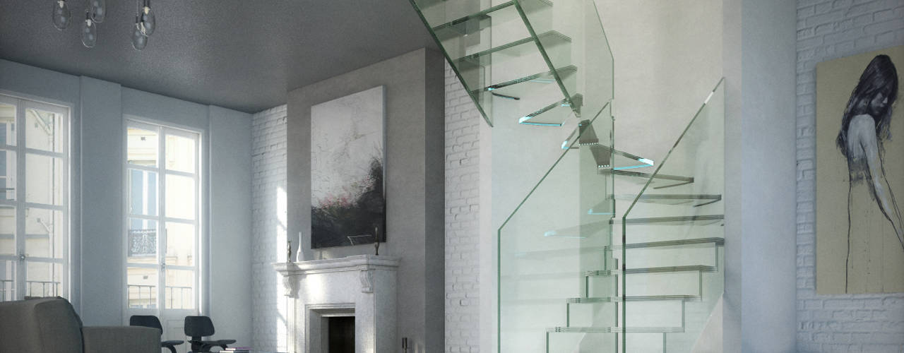 Innovations with glass - the staircase model LONDRA, Siller Treppen/Stairs/Scale Siller Treppen/Stairs/Scale Trap Glas