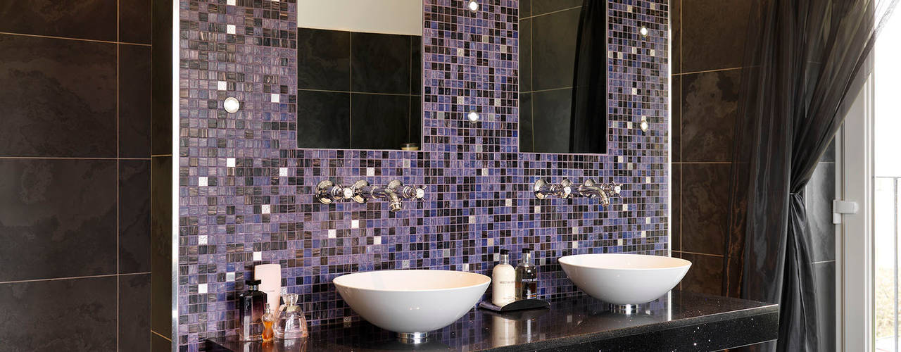 Top Trends - Bathroom Tiles, Ripples Ripples Phòng tắm phong cách hiện đại
