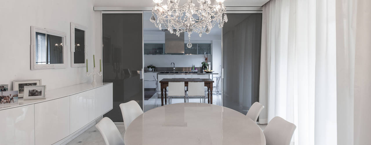 PASSIONE PER IL BIANCO, StudioG StudioG Minimalist dining room