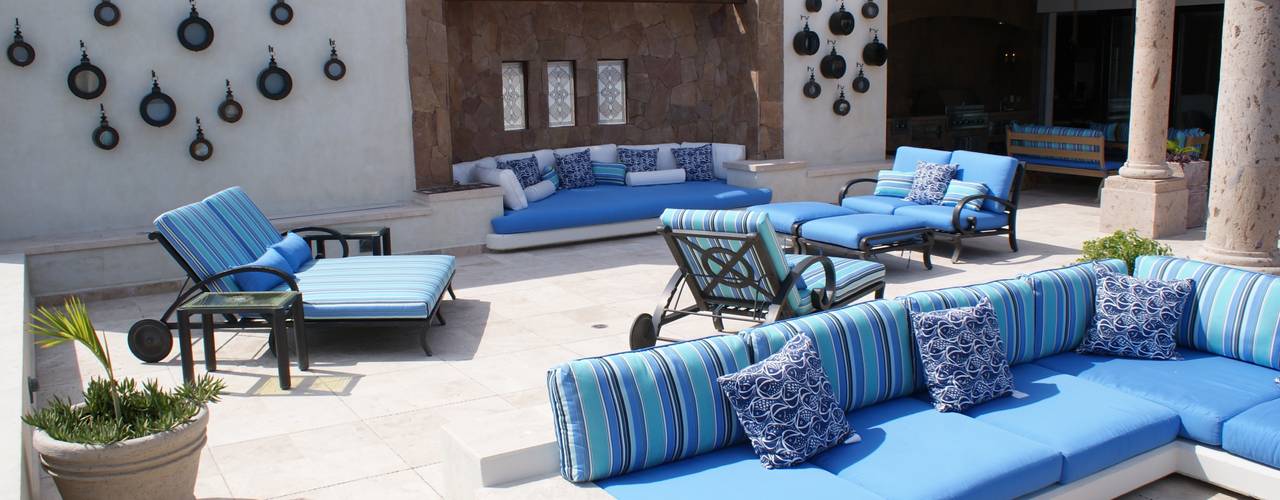 OUTDOOR LIVING LOS CABOS BY DIAZ DE LUNA, DIAZ DE LUNA SIGNATURE DIAZ DE LUNA SIGNATURE بلكونة أو شرفة