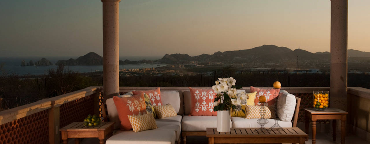 OUTDOOR LIVING LOS CABOS BY DIAZ DE LUNA, DIAZ DE LUNA SIGNATURE DIAZ DE LUNA SIGNATURE بلكونة أو شرفة