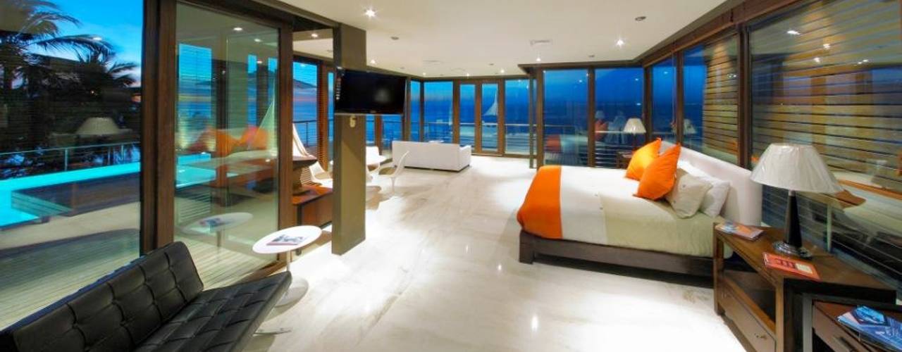 Condominio frente al mar, arqflores / architect arqflores / architect Modern style bedroom