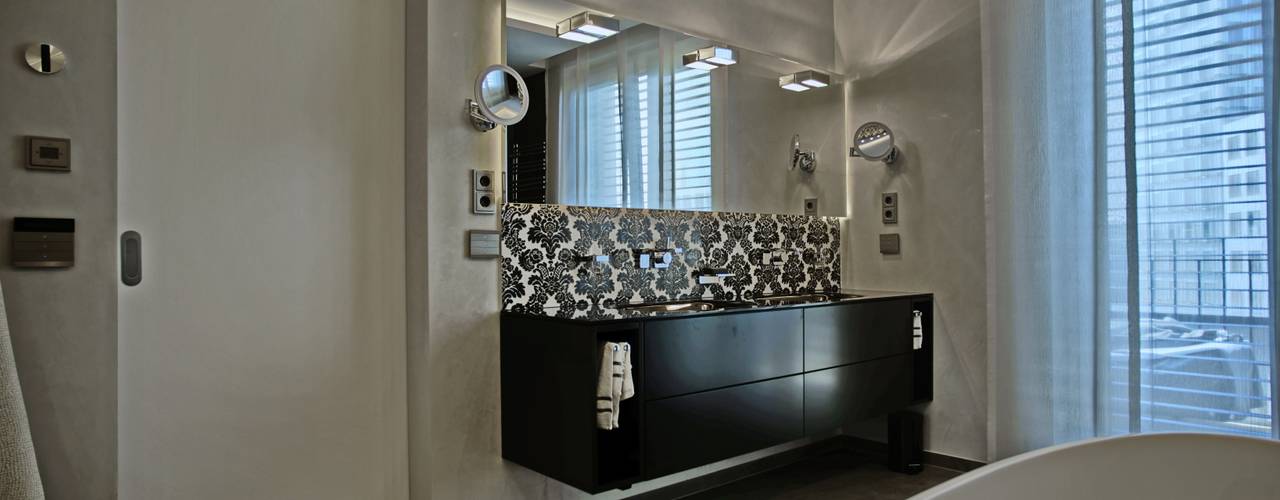 Das klassische-moderne Bad, UTH living stone GmbH UTH living stone GmbH Modern bathroom