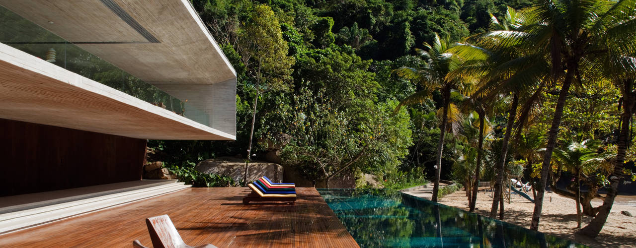 Paraty House, Studio MK27 Studio MK27 Nowoczesny basen