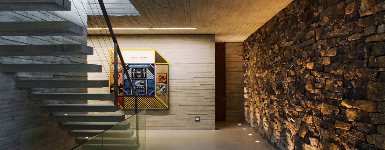 Paraty House, Studio MK27 Studio MK27 Couloir, entrée, escaliers modernes