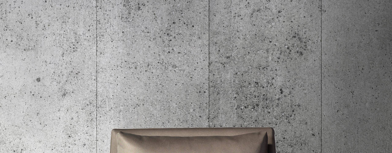 Concrete Wallpaper de Piet Boon, ROOMSERVICE DESIGN GALLERY ROOMSERVICE DESIGN GALLERY 미니멀리스트 벽지 & 바닥