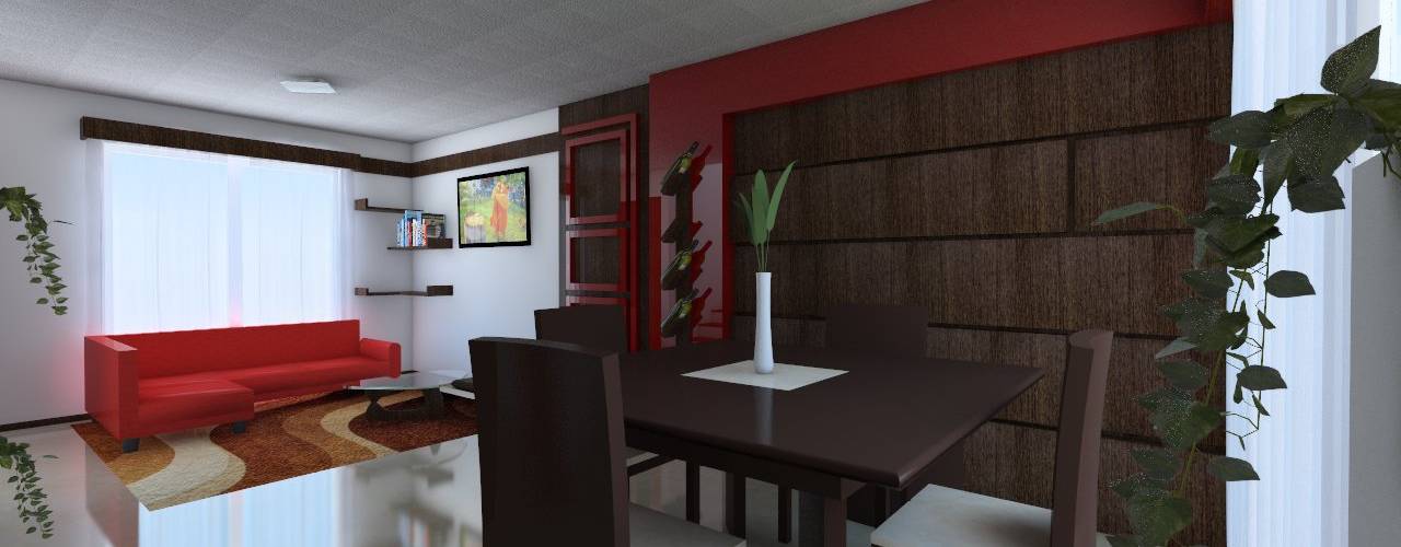 Proyecto de Remodelacion y Decoracion Casa Interes Social, IDEA Studio Arquitectura IDEA Studio Arquitectura Dining room