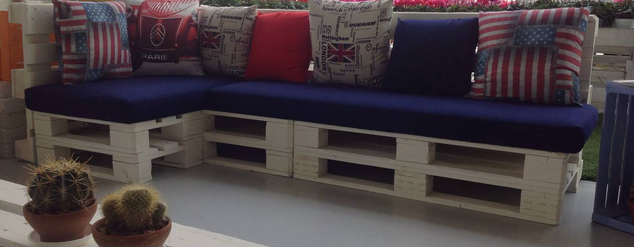 Arredo pallet, interiordave interiordave ระเบียง, นอกชาน