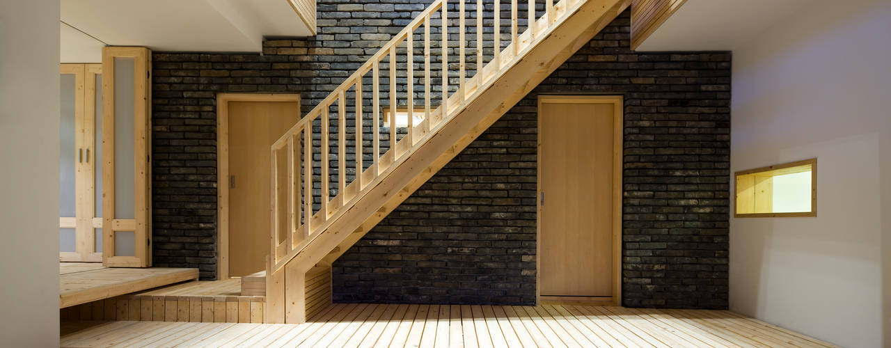김교수댁 집수리(Professor KIM'S Jip-soori), 무회건축연구소 무회건축연구소 Modern corridor, hallway & stairs