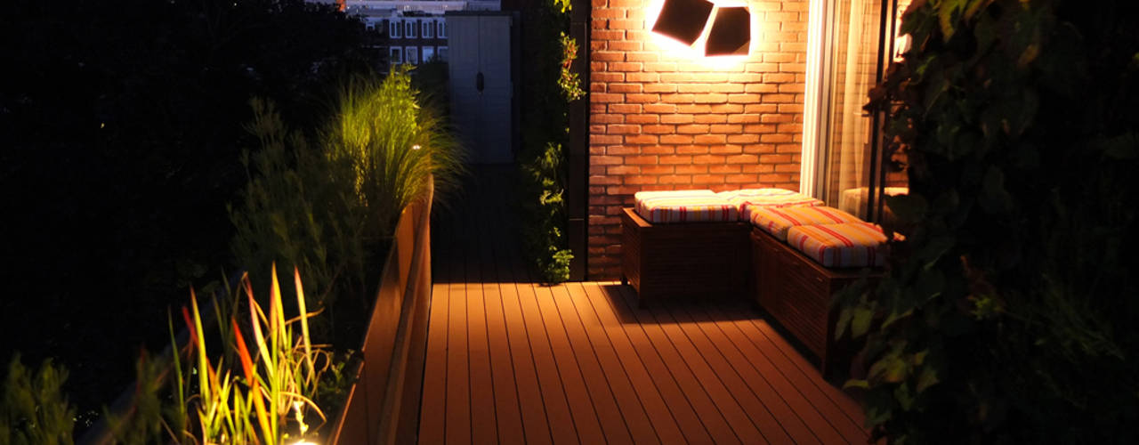 Complete terras make-over, House of Green House of Green Modern style balcony, porch & terrace