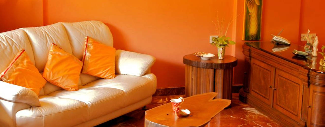 Residence at Andheri, Design Kkarma (India) Design Kkarma (India) Eclectic style living room