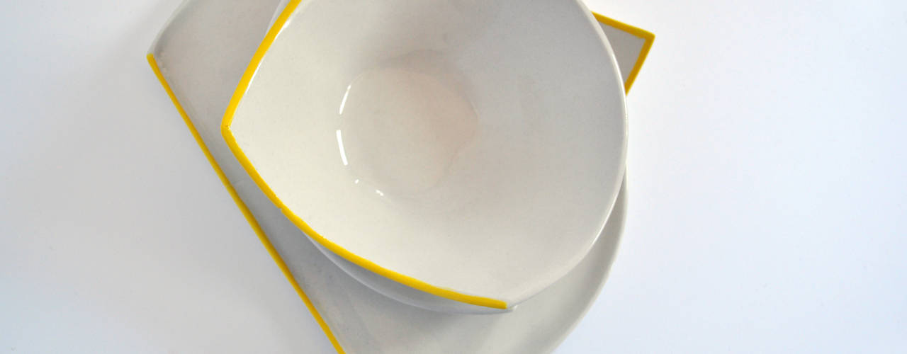 Assiettes ANGLE, Benjamin Rousse Design Benjamin Rousse Design Salas de jantar minimalistas