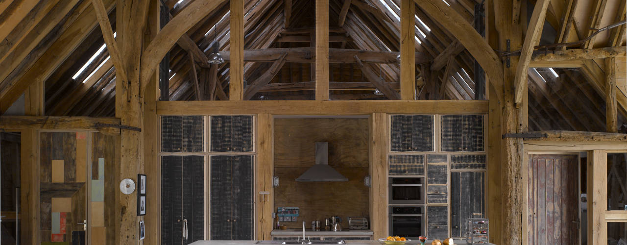 Feering Bury Farm Barn , Hudson Architects Hudson Architects Eclectic style kitchen