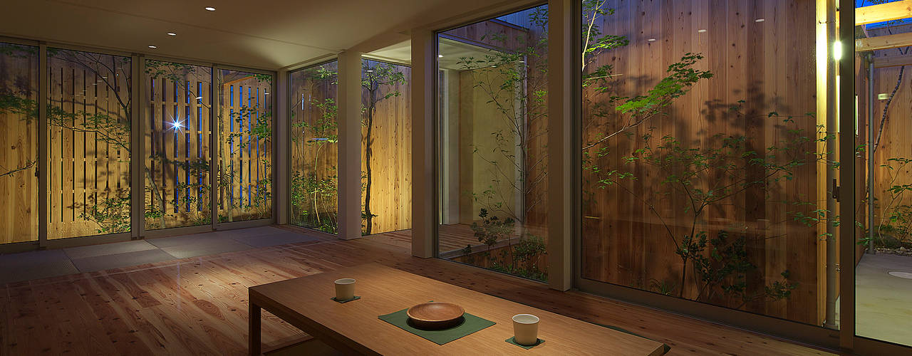 House of Nishimikuni, arbol arbol Salas de estilo moderno