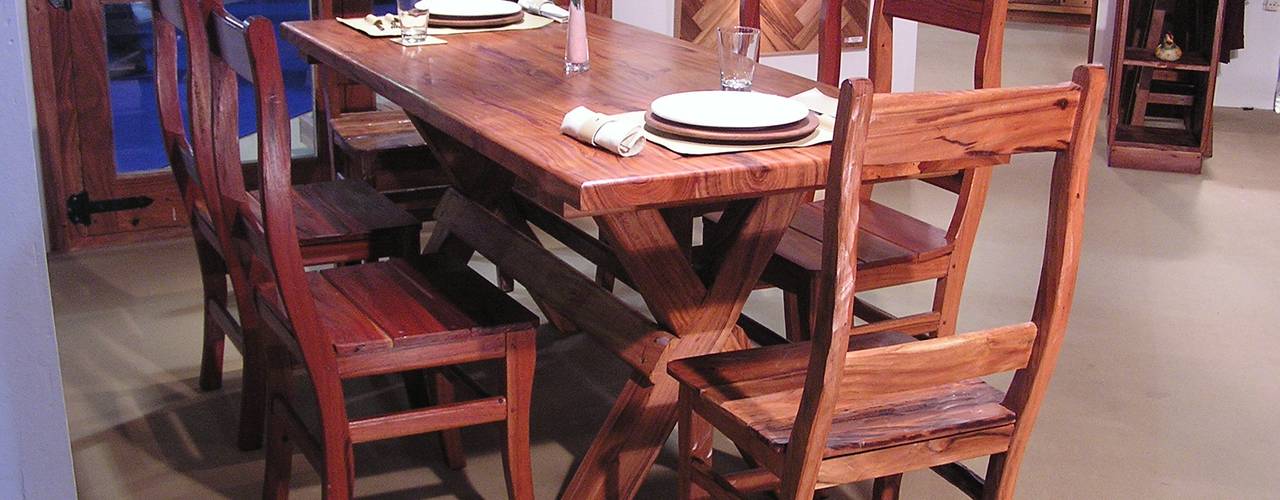 Mesa y sillas de madera, FORESTAL QUEBRACHO FORESTAL QUEBRACHO غرفة السفرة