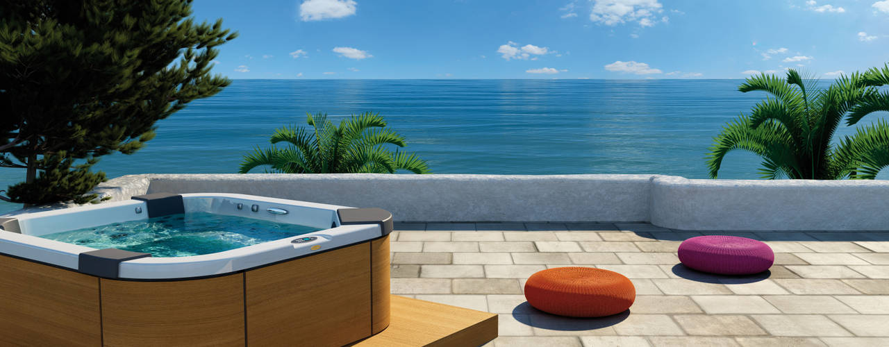 Santorini Pro, jacuzzi jacuzzi Bể bơi: Thiết kế nội thất · bố trí · Ảnh