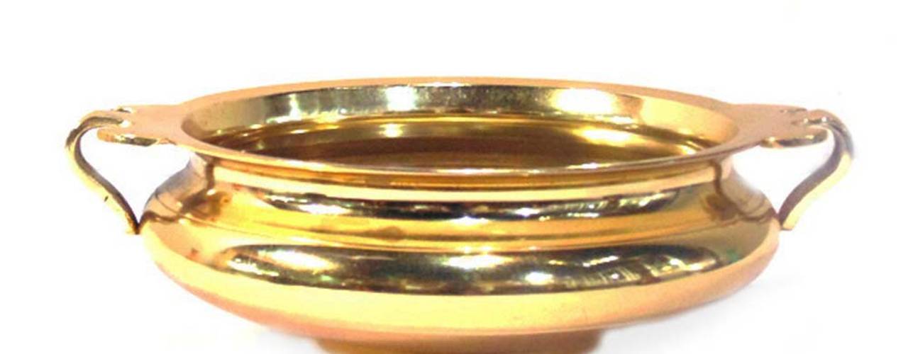 Decorative Gold Plated Brass Serving Bowl, M4design M4design Cocinas de estilo asiático