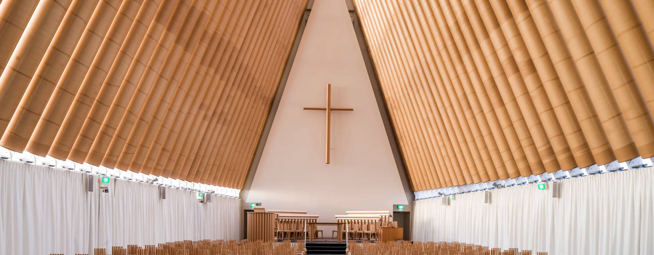 ​Cardboard Cathedral Christchurch, 坂茂建築設計 (Shigeru Ban Architects) 坂茂建築設計 (Shigeru Ban Architects)