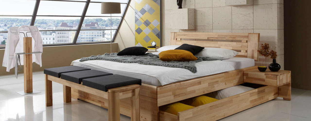 Betten, Massive Naturmöbel Massive Naturmöbel BedroomBeds & headboards