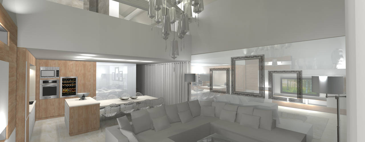 Maison loft 100m², AZ Createur d'intérieur AZ Createur d'intérieur モダンな 家