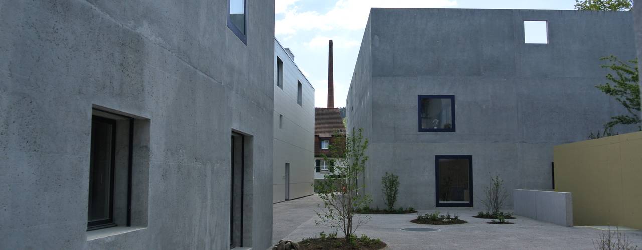 EFH Patiohaus Rheinfelden, raum.werk.plus. architektur + raumdesign raum.werk.plus. architektur + raumdesign Casas modernas: Ideas, imágenes y decoración