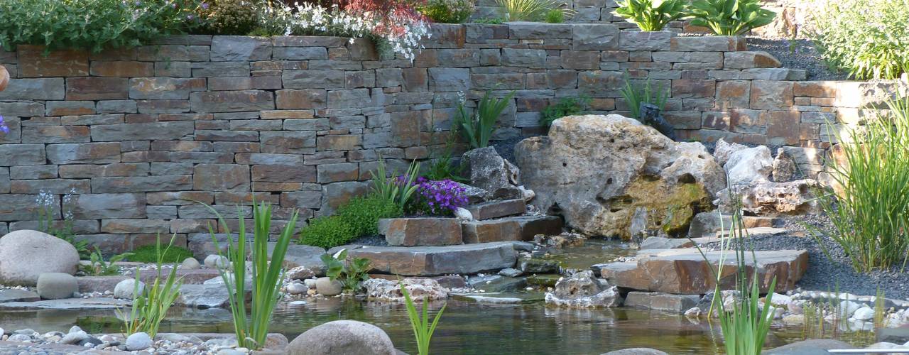 Neugestaltung eines Wohlfühlgartens an einem Blockhaus, Gärten für Auge und Seele Gärten für Auge und Seele Mediterranean style garden