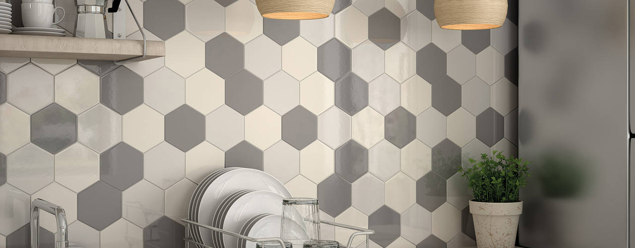 Scale Wall Tile, Equipe Ceramicas Equipe Ceramicas Moderne Küchen Keramik
