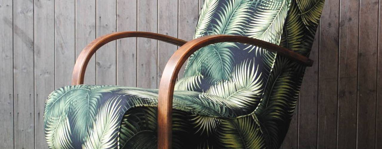 Art Deco Bentwood Palm Chair, Sketch Interiors Sketch Interiors ห้องนั่งเล่น