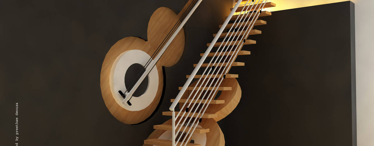 Guitar String Railing 11 creative staircase railings for your home | homify