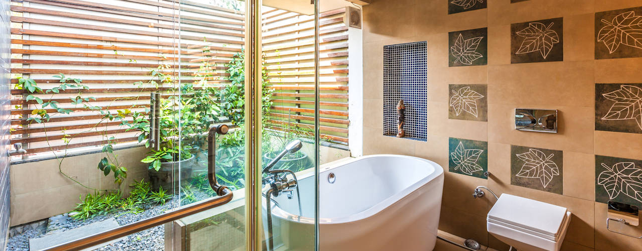 G Farm House, Kumar Moorthy & Associates Kumar Moorthy & Associates Eclectic style bathroom