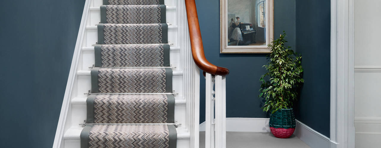 Crucial Trading's Laneve Wool Carpets, Wools of New Zealand Wools of New Zealand 모던스타일 복도, 현관 & 계단