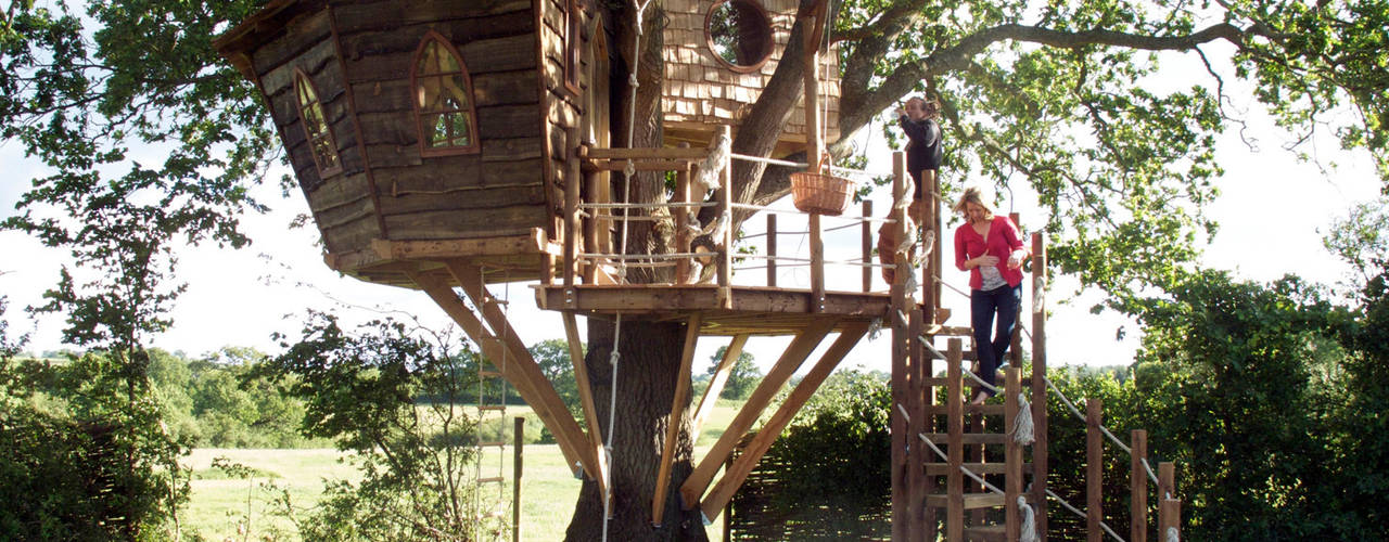 Imaginative Tree House Charm, Squirrel Design Tree Houses Limited Squirrel Design Tree Houses Limited Jardins rústicos