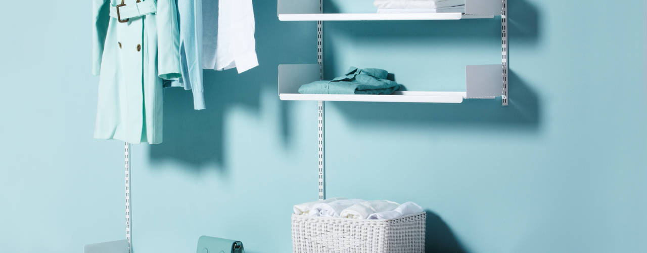 FLOATING SHELVING_OPEN DRESSROOM SOLUTION, THE THING FACTORY THE THING FACTORY Closets modernos