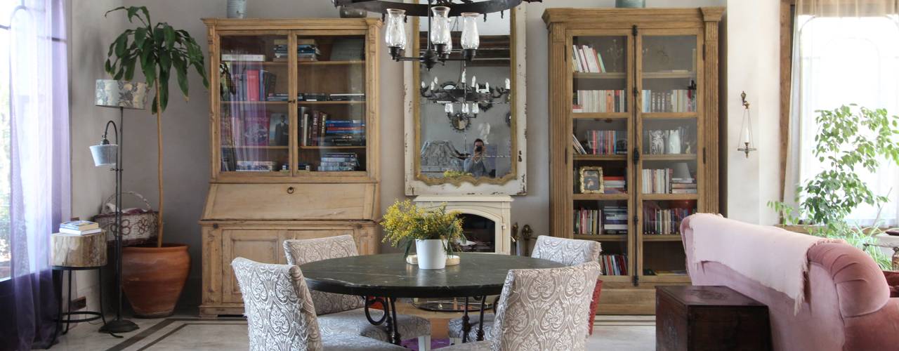 Provence Villa in İstanbul, Orkun Indere Interiors Orkun Indere Interiors Country style dining room