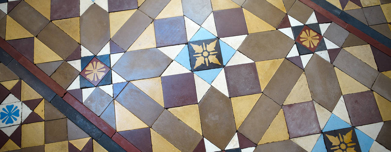 Tiles, The Vintage Floor Tile Company The Vintage Floor Tile Company Paredes y pisos de estilo rural