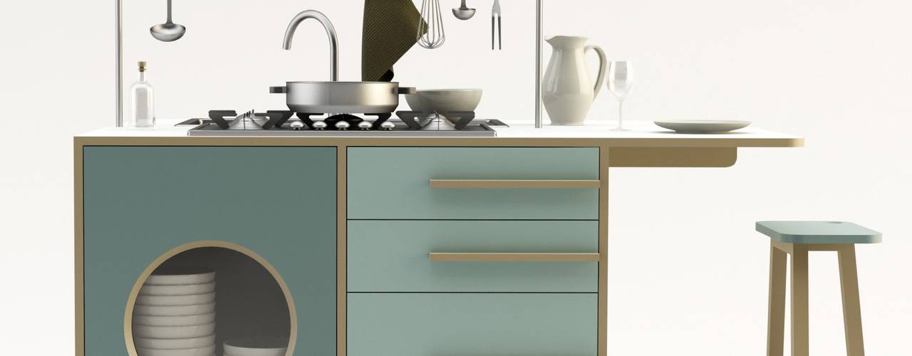 Happy Kitchen: Ogni cucina ha una sua vita, una sua evoluzione in quanto può essere trasformata , Design Mood Design Mood Cocinas industriales