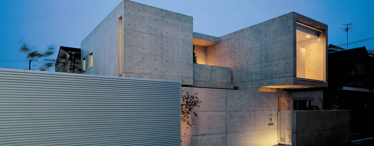 House of Kami, 一級建築士事務所アトリエｍ 一級建築士事務所アトリエｍ Nowoczesne domy Wzmocniony beton