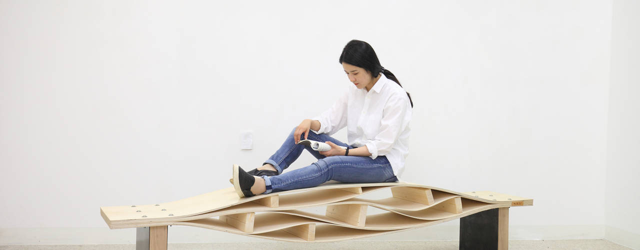 Bending Bench, SON그릇공방 SON그릇공방 حديقة