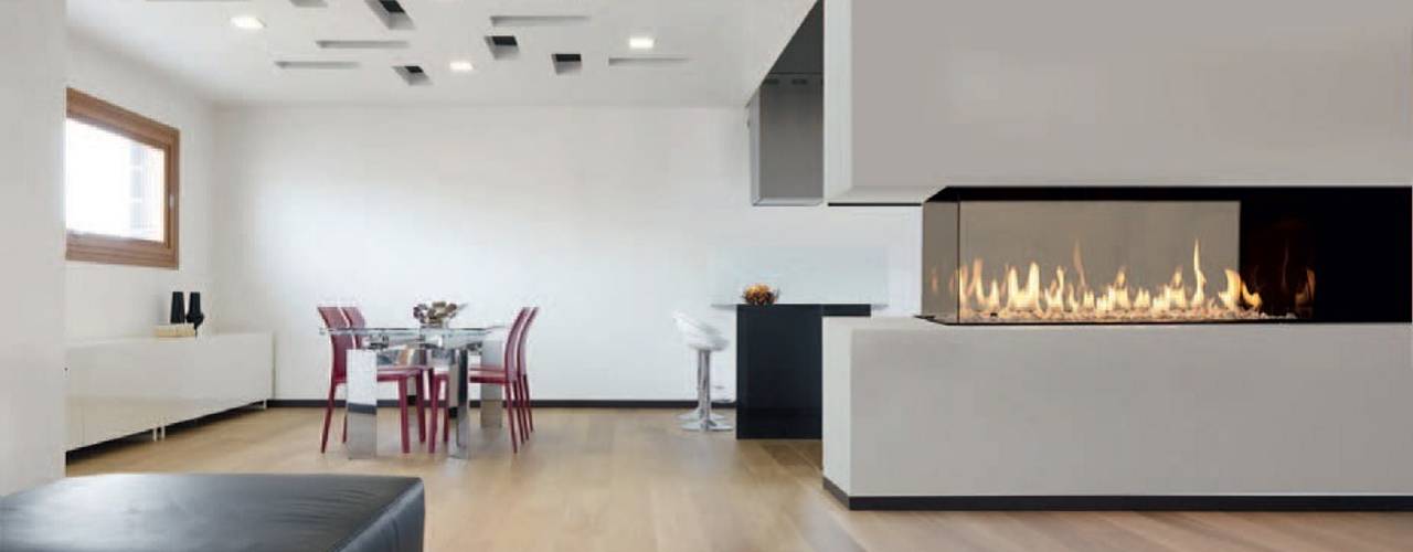 M-Design Room divider, Anglia Fireplaces & Design Ltd Anglia Fireplaces & Design Ltd Salas de estilo moderno