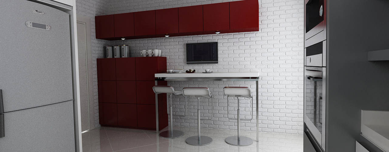 E.K. EVİ, Niyazi Özçakar İç Mimarlık Niyazi Özçakar İç Mimarlık Modern Kitchen