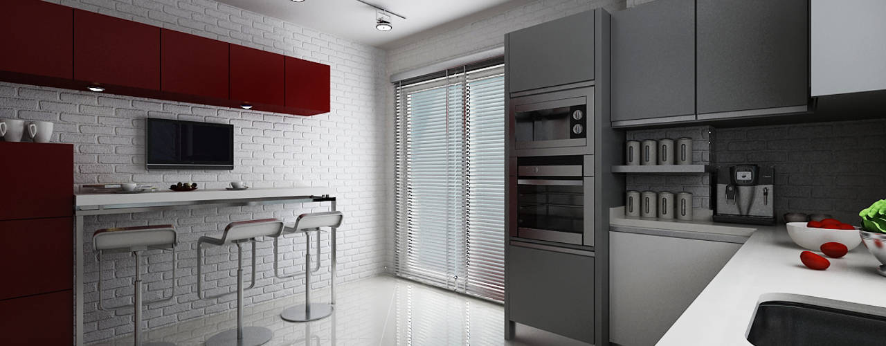 E.K. EVİ, Niyazi Özçakar İç Mimarlık Niyazi Özçakar İç Mimarlık Modern style kitchen