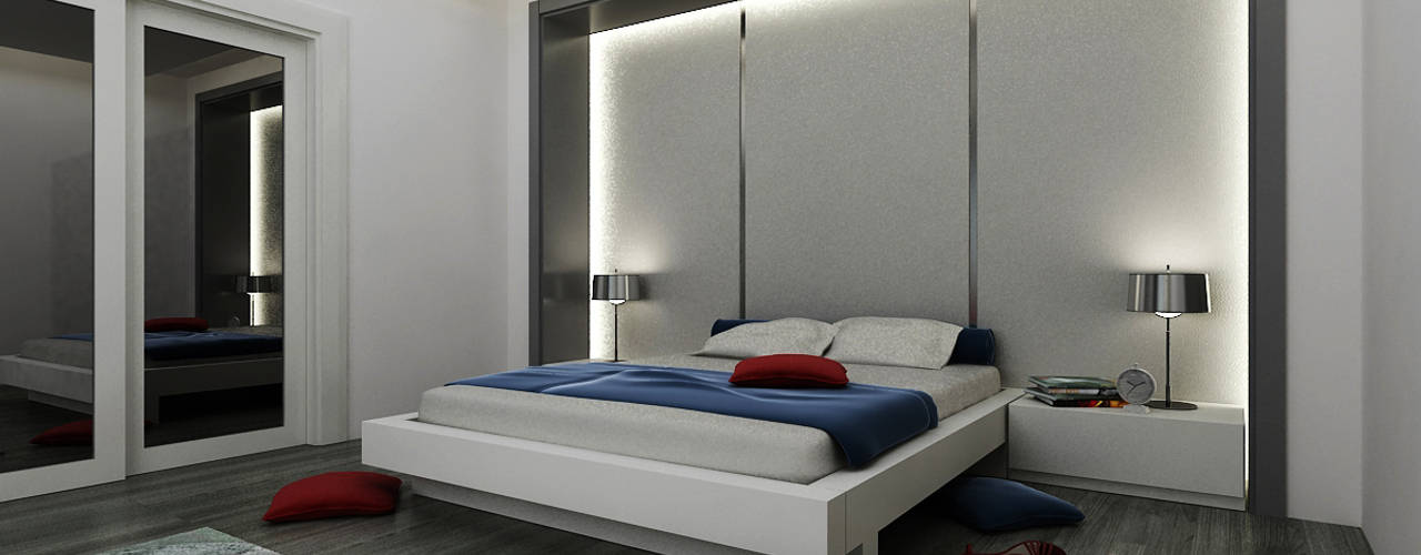 E.K. EVİ, Niyazi Özçakar İç Mimarlık Niyazi Özçakar İç Mimarlık Modern style bedroom