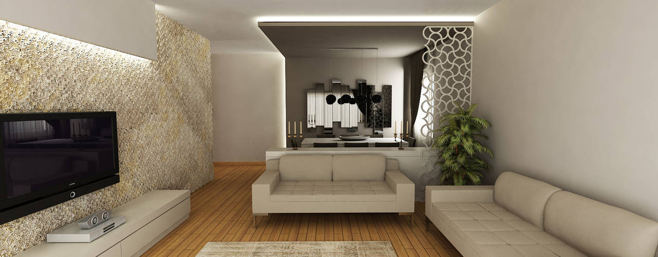 E.E. EVİ, Niyazi Özçakar İç Mimarlık Niyazi Özçakar İç Mimarlık Modern living room