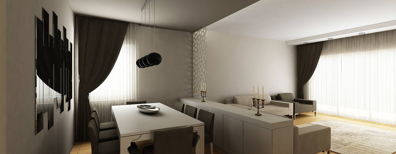 E.E. EVİ, Niyazi Özçakar İç Mimarlık Niyazi Özçakar İç Mimarlık Modern dining room